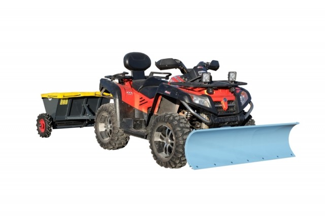 ATV sand / salt spreader (tow behind)