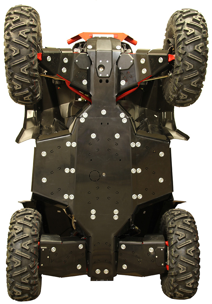 Skid Plate Full Set Plastic Polaris Scrambler Xp 1000 S Iron