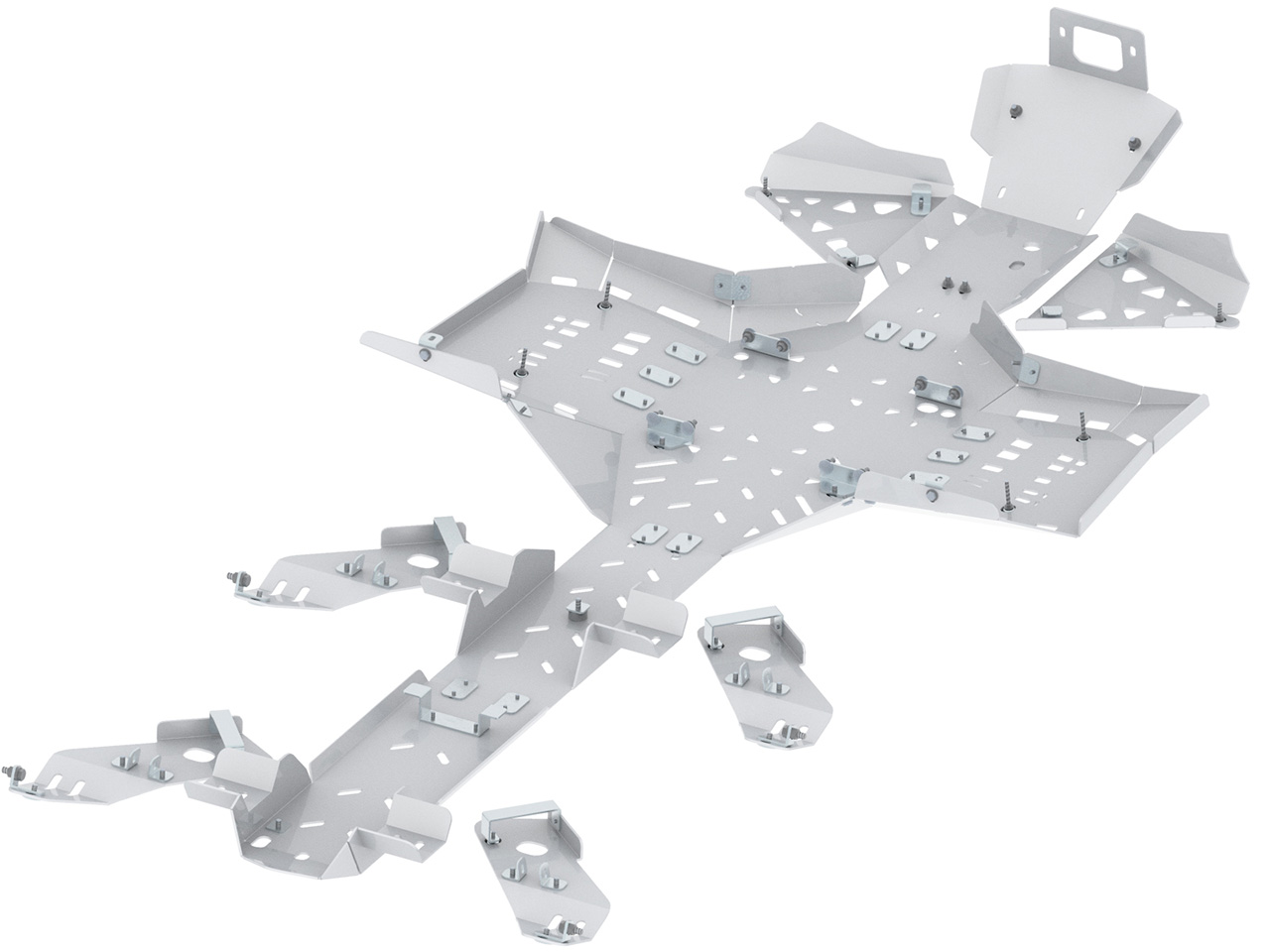 Skid plate full set aluminium CanAm Outlander 6x6 450 MAX Iron