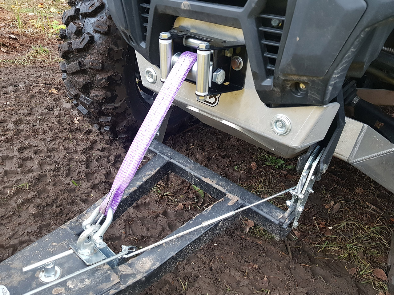 Plow lift strap kit for a winch Iron Baltic