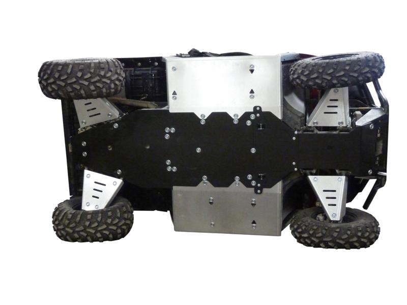 Skid plate full set (aluminium/plastic) Polaris Ranger 570 (-2014)