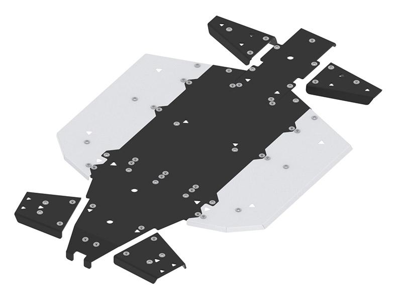 Skid plate full set aluminium/plastic Polaris Ranger 1000 Iron