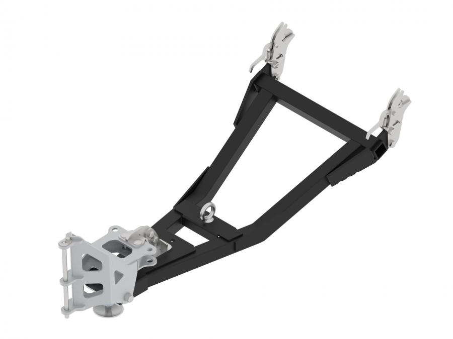 V-plow front-mount push tubes for tracks fitted ATV ( regular mount )