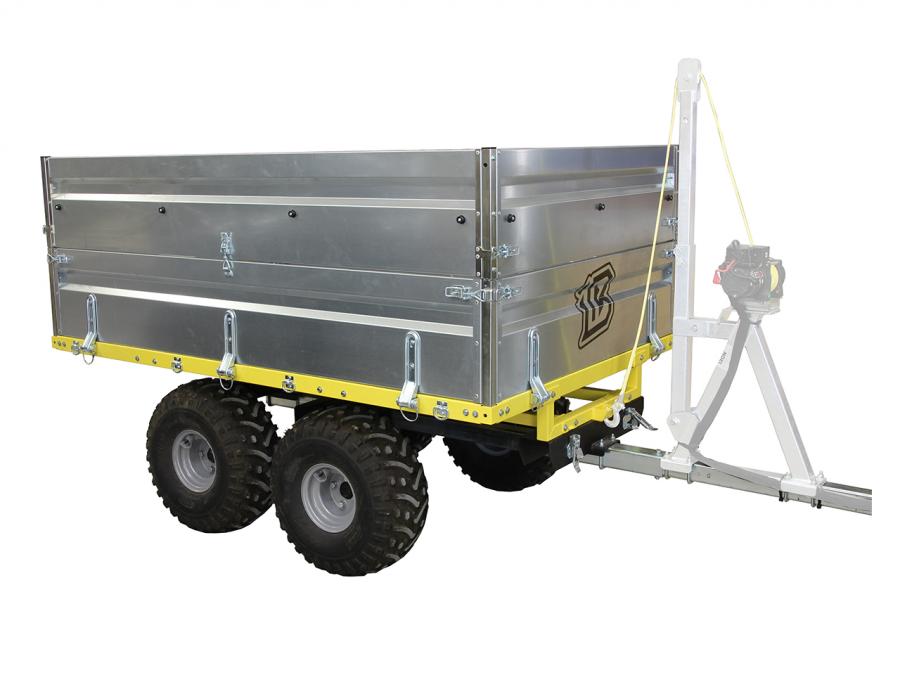Flatbed Dump Trailer FD-1200 (US-version) with box extensions