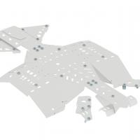 Skid plate full set (aluminium) CanAm G2 Outlander MAX 450 / 500 / 570 Outlander L MAX