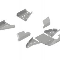 Skid plate set (aluminium) Yamaha Wolverine 700 2017