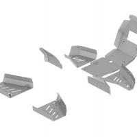 Skid plate set (aluminium) Yamaha Wolverine 700 2017