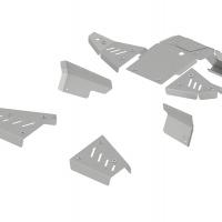 Skid plate set (aluminium) Yamaha Wolverine 700 2017