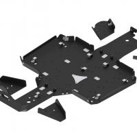 Skid plate full set (HDPE plastic) CFMOTO CFORCE 625 Touring (-2022) CFORCE 600 Touring (2020-2022)