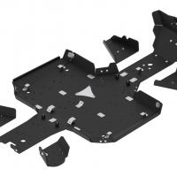 Skid plate full set (HDPE plastic) CFMOTO CFORCE 625 Touring (-2022) CFORCE 600 Touring (2020-2022)