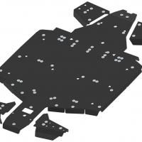 Skid plate full set (plastic) Polaris Ranger 1000 EPS (2021+) Polaris Ranger 1000 XP (2021+)