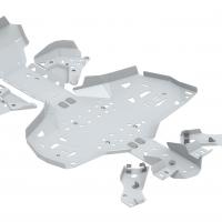 Skid plate full set (aluminium)CanAm G2 Renegade X XC 2023+
