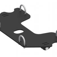 Mid-mount adapter Yamaha Grizzly / Kodiak