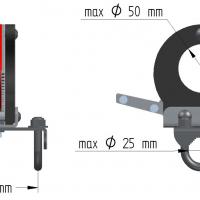 Quick release clamp (tubular frame)