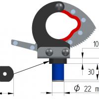 Quick release clamp (tie down anchor) 22mm CFMOTO / SEGWAY