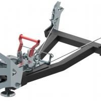 Front mount quick attach push tube V-Plow G2 1500