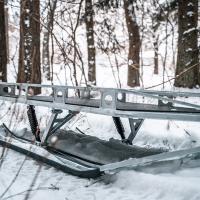 Ski sled (platform trailer on skis)