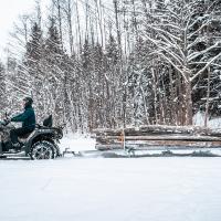 Timber sled (timber trailer on skis)