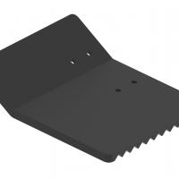 Plastic groomer blade left for ski track maker