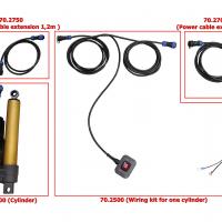Cylinder cable extensions (1,2 meters)