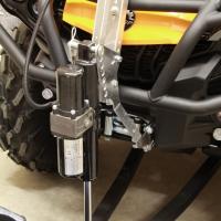 Plow lift adapter ( tubular steel rack fitted ATV )