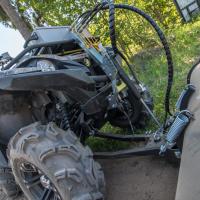 Plow lift adapter ( tubular steel rack fitted ATV )