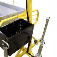 Luggage container with chainsaw holder