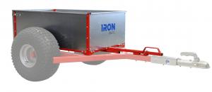 Tiltable cargo box for log hauler